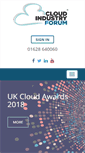 Mobile Screenshot of cloudindustryforum.org